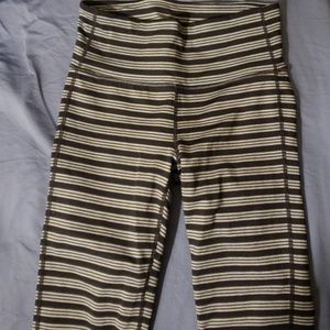 Striped black and grey yoga